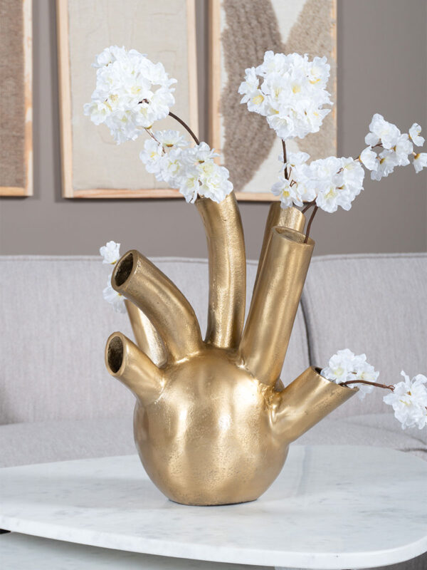 Tulpenvaas goud medium