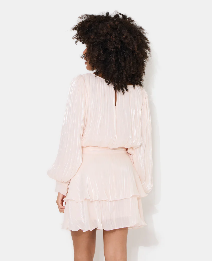 Pimkie Robe en tissu brillant avec effet drapé