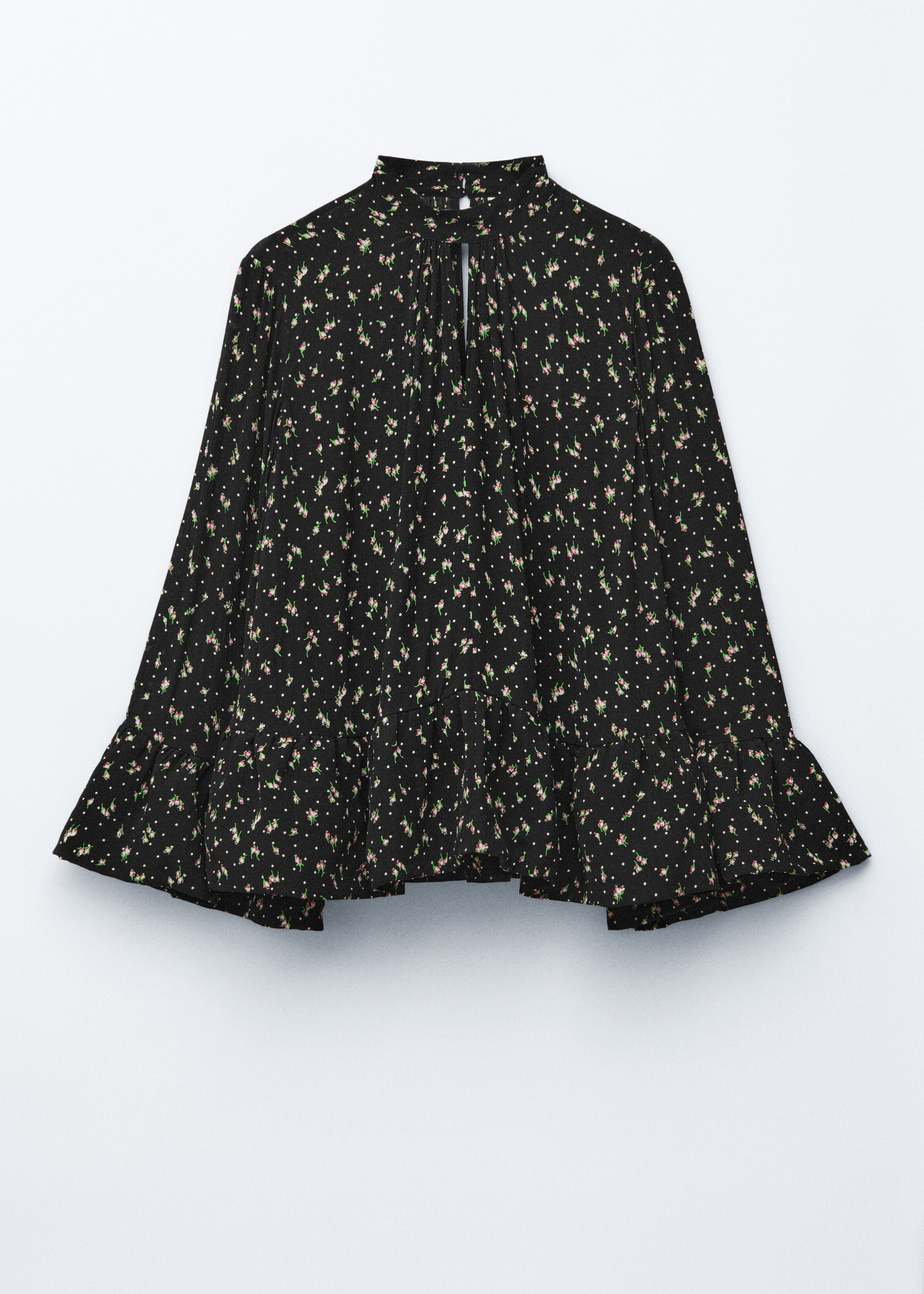 & Other Stories FRILLED STAND-COLLAR BLOUSE