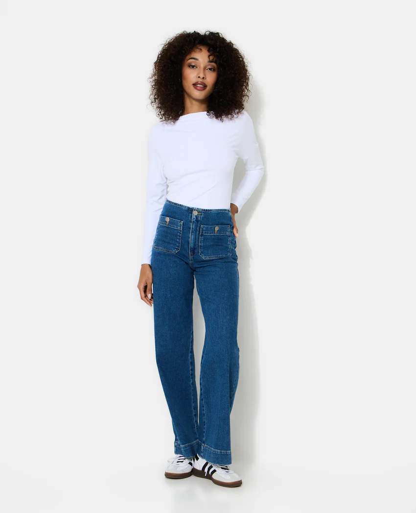 Pimkie Top manches longues avec encolure bateau