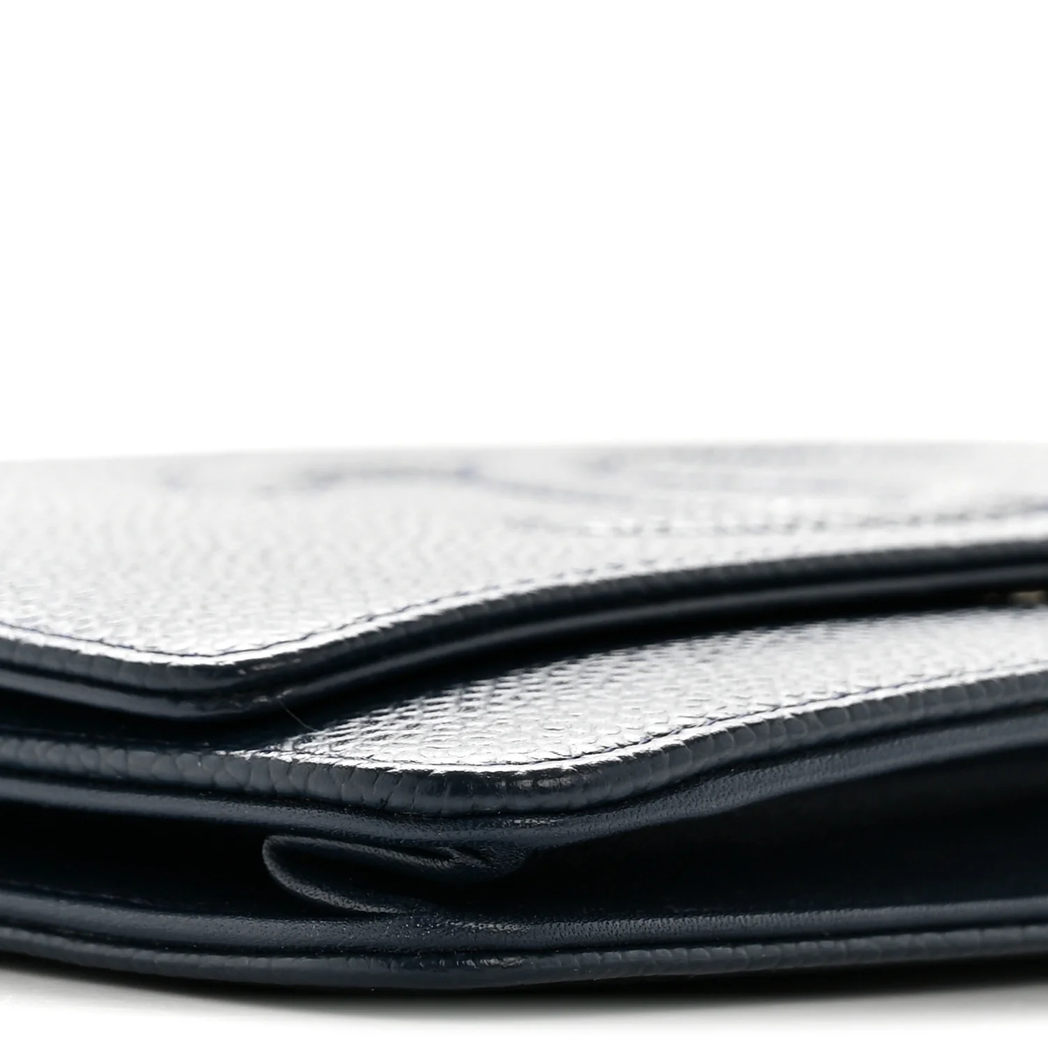 Caviar Timeless CC Wallet on Chain WOC Navy Blue - Top Club