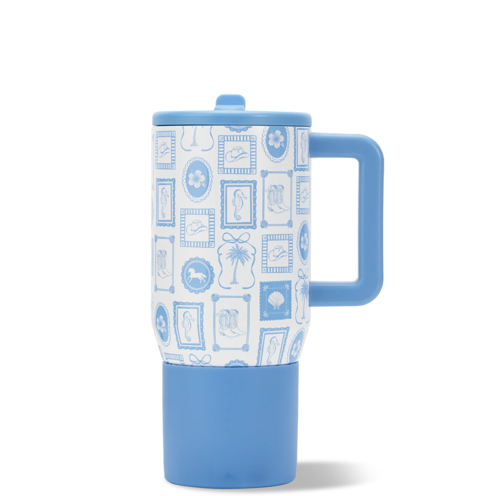Traveler 20oz FreeSip® Stainless Steel Water Bottle - Coastal Cowgirl