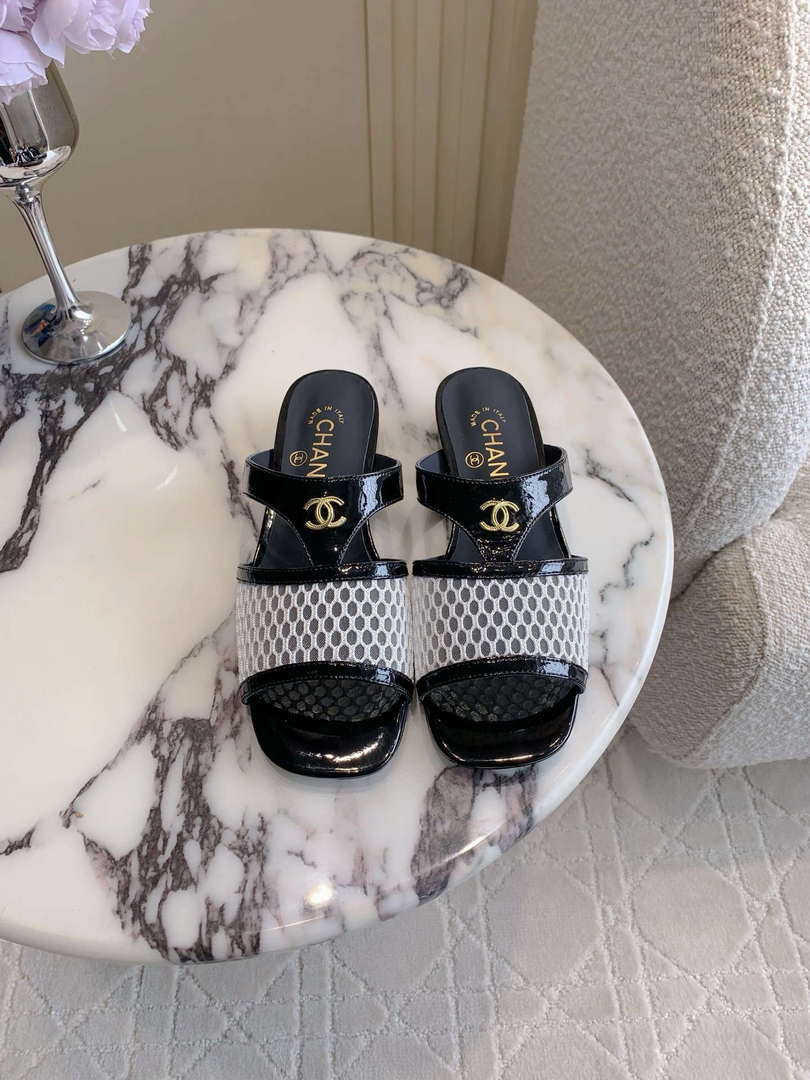 Chanel Women's New Mesh Slippers Fashion Shoes C93450 - Sneaker Replica Workshop