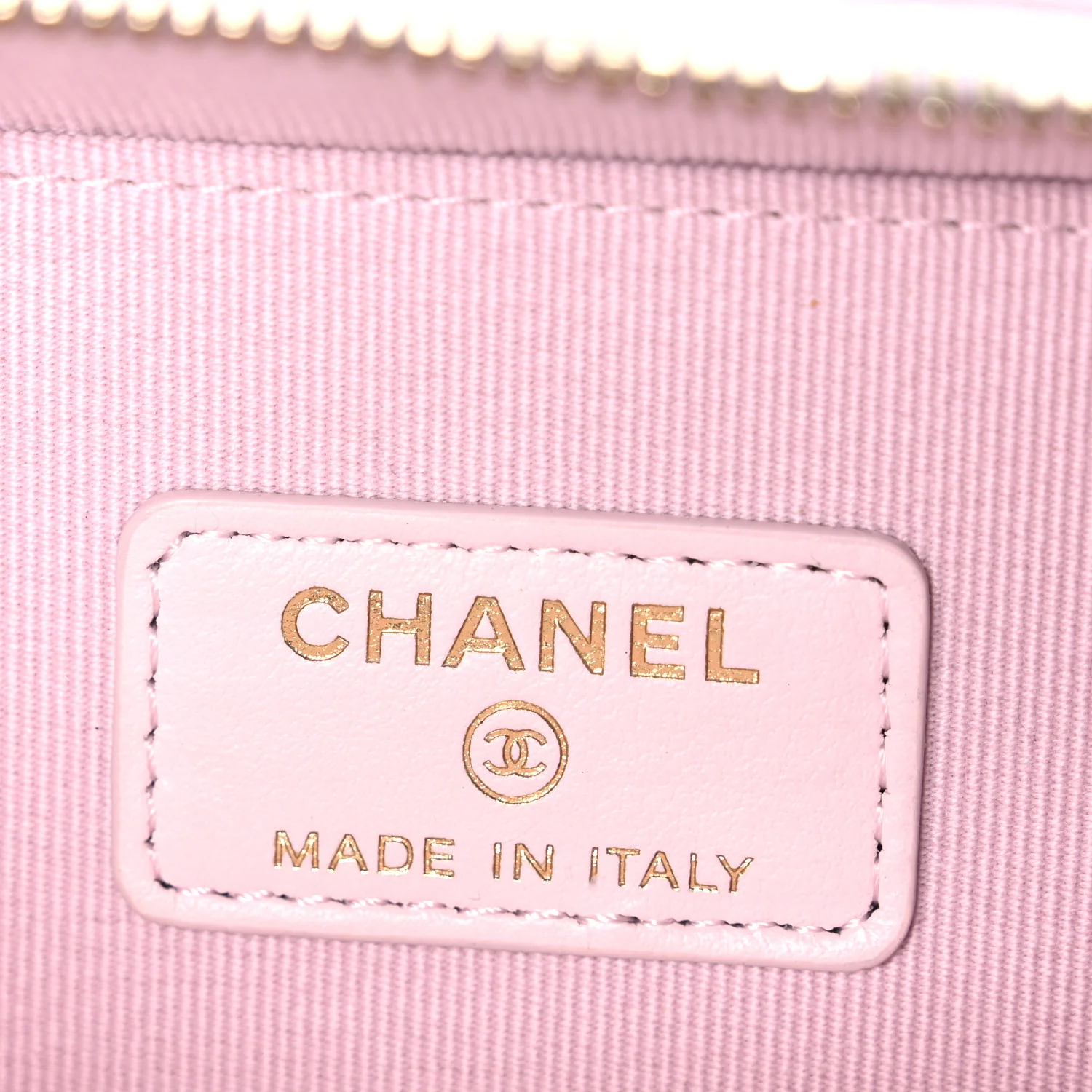 Caviar Quilted Top Handle Vanity Case Pink - Top Club