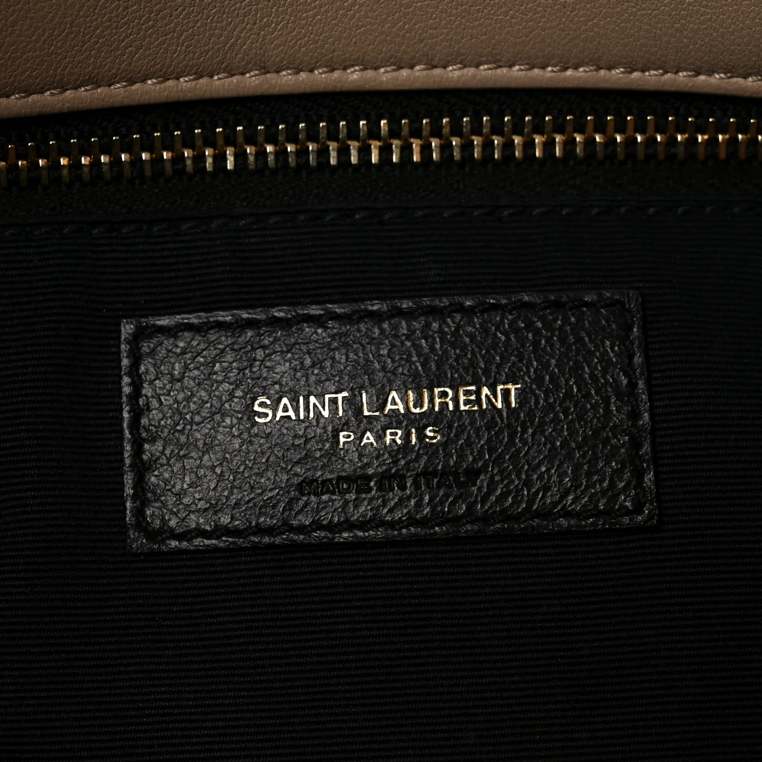 Lambskin Quilted Small Loulou Puffer Monogram Chain Satchel Dark Beige - Top Club