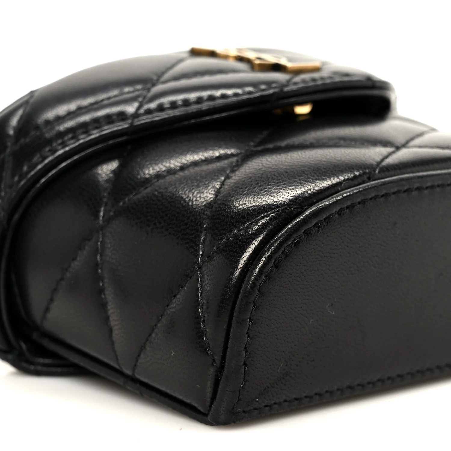 Lambskin Matelasse Monogram June Chain Belt Bag - Top Club