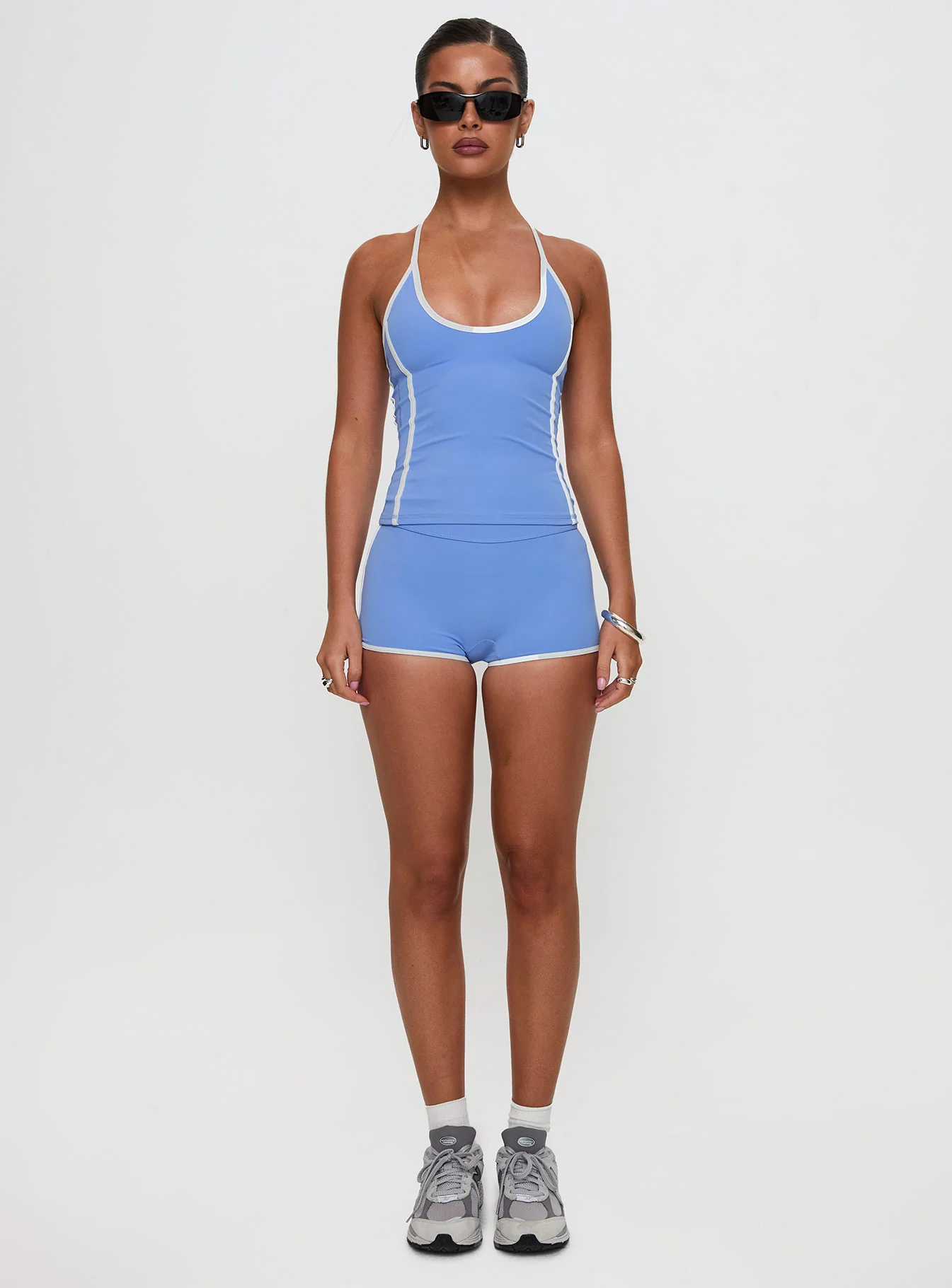 Fast Track Active Halter Top Blue