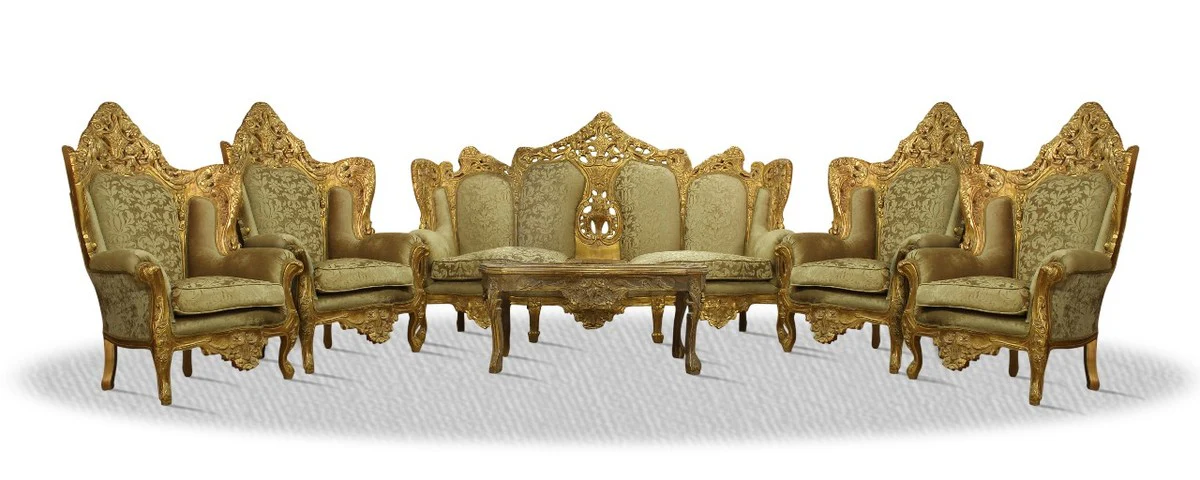 Baroque Sofa Set Antique Gold - Elegant & Magnificent