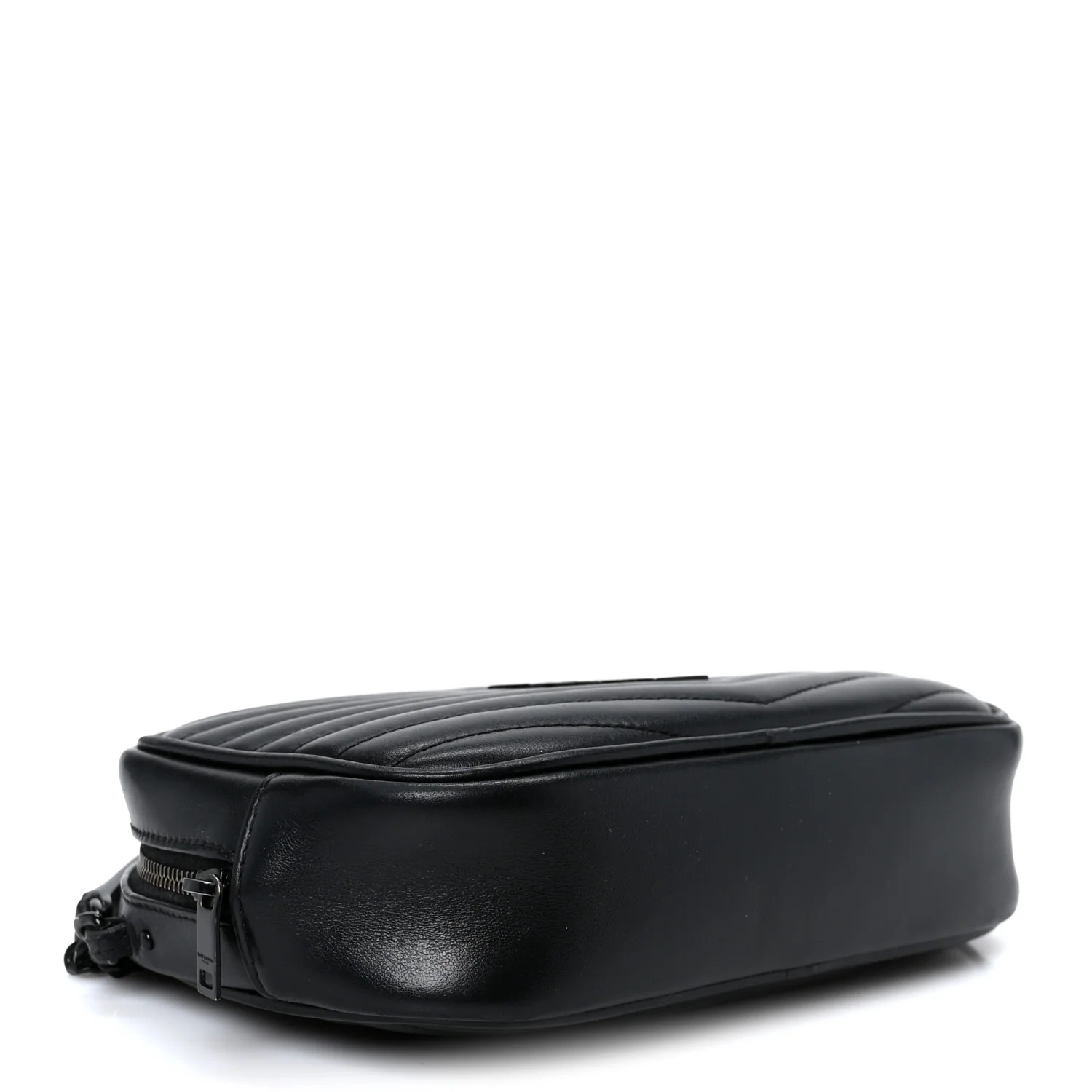 Calfskin Matelasse Monochrome Monogram Mini Lou Camera Bag Black - Top Club