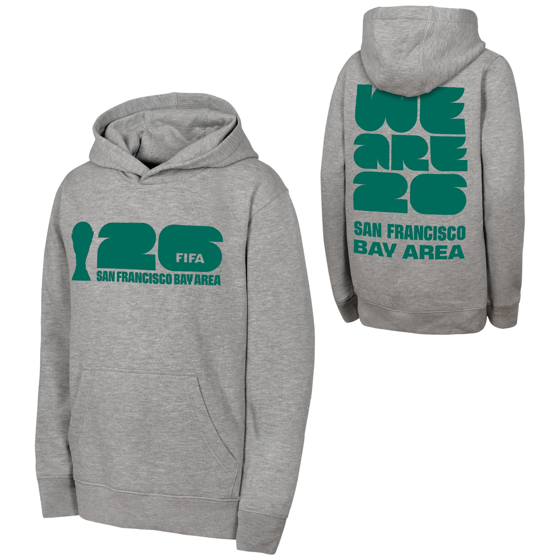 2026 World Cup San Francisco Bay Area Grey Hoodie - Unisex