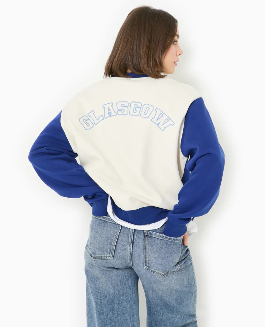 Pimkie Sweat bicolore avec broderie poitrine et dos