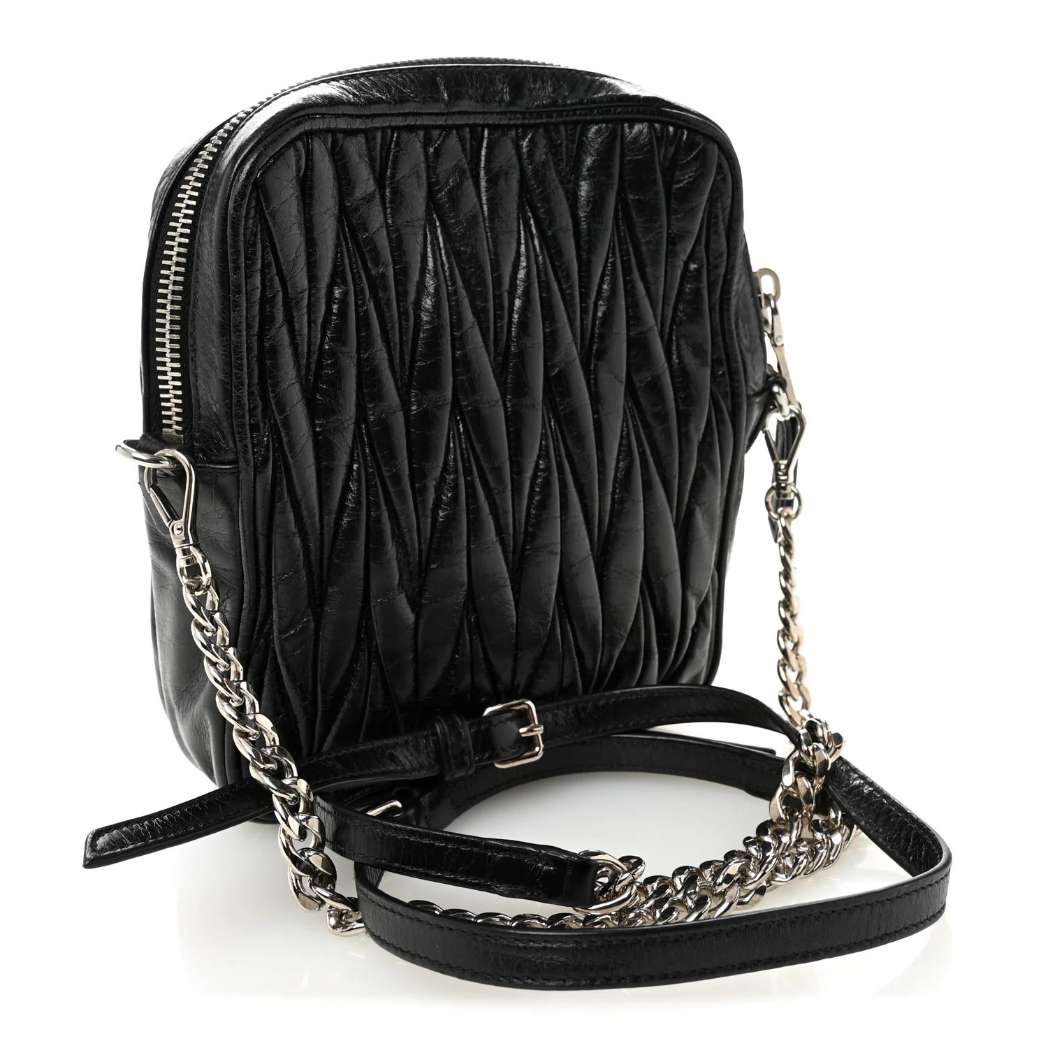 Nappa Matelasse Crossbody Black - Top Club