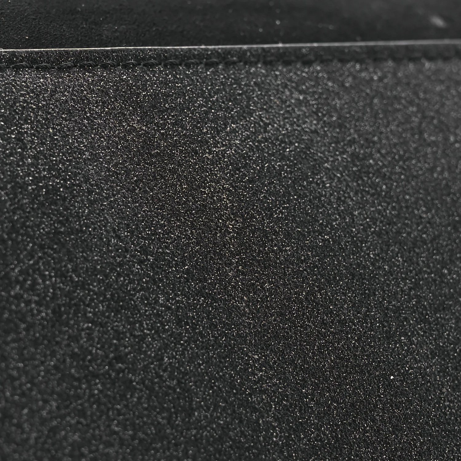 Suede Glitter Calfskin Embellished Paloma Clutch Black - Top Club
