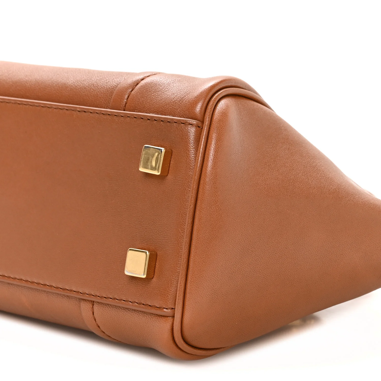 Supple Shiny Lambskin Little New Luggage Soft Tan - Top Club