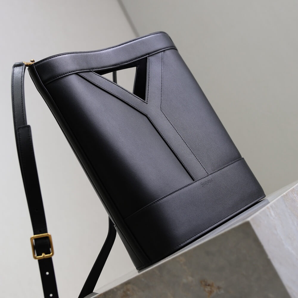 YSL Y small bucket in leather(HIGH-END GRADE) - Top Club