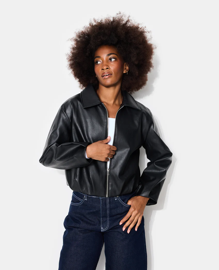 Pimkie Blouson en simili forme boule