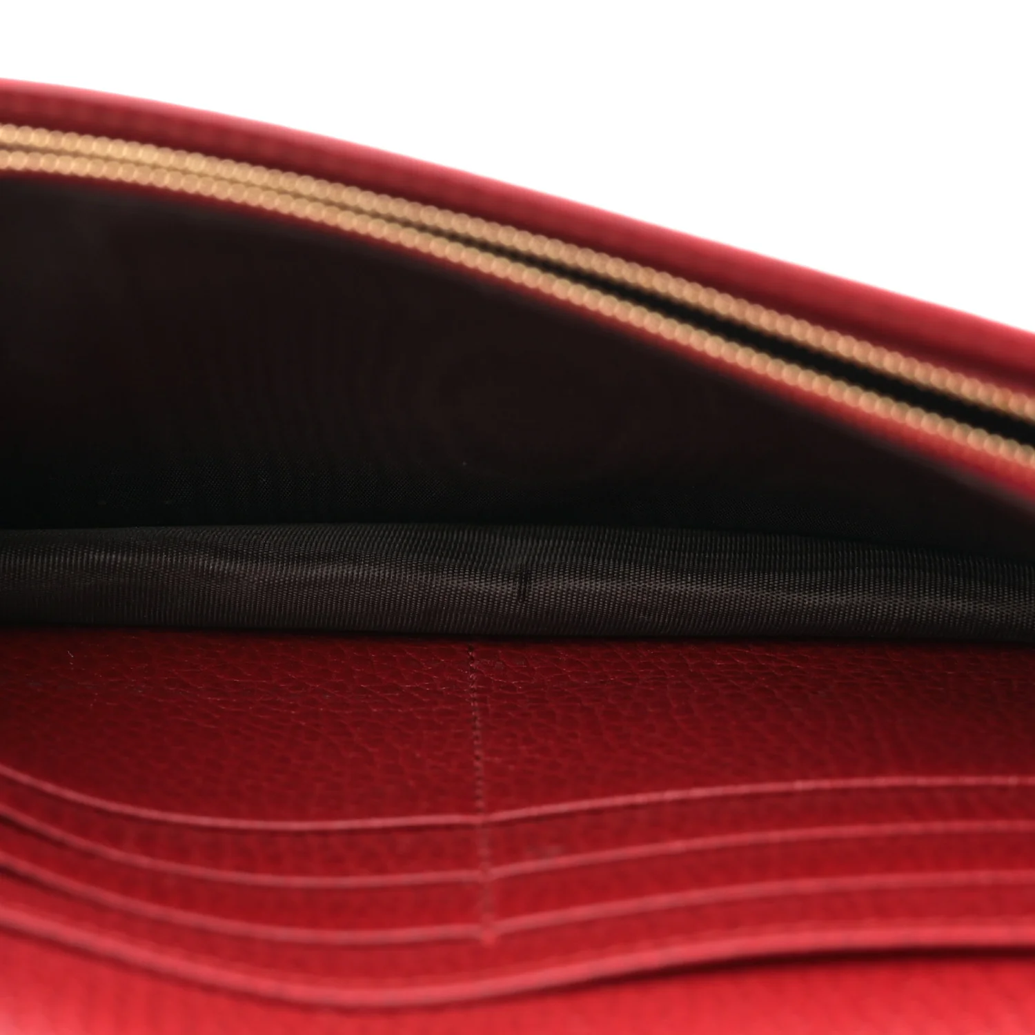 Dollar Calfskin Mini GG Marmont Chain Wallet Hibiscus Red - Top Club