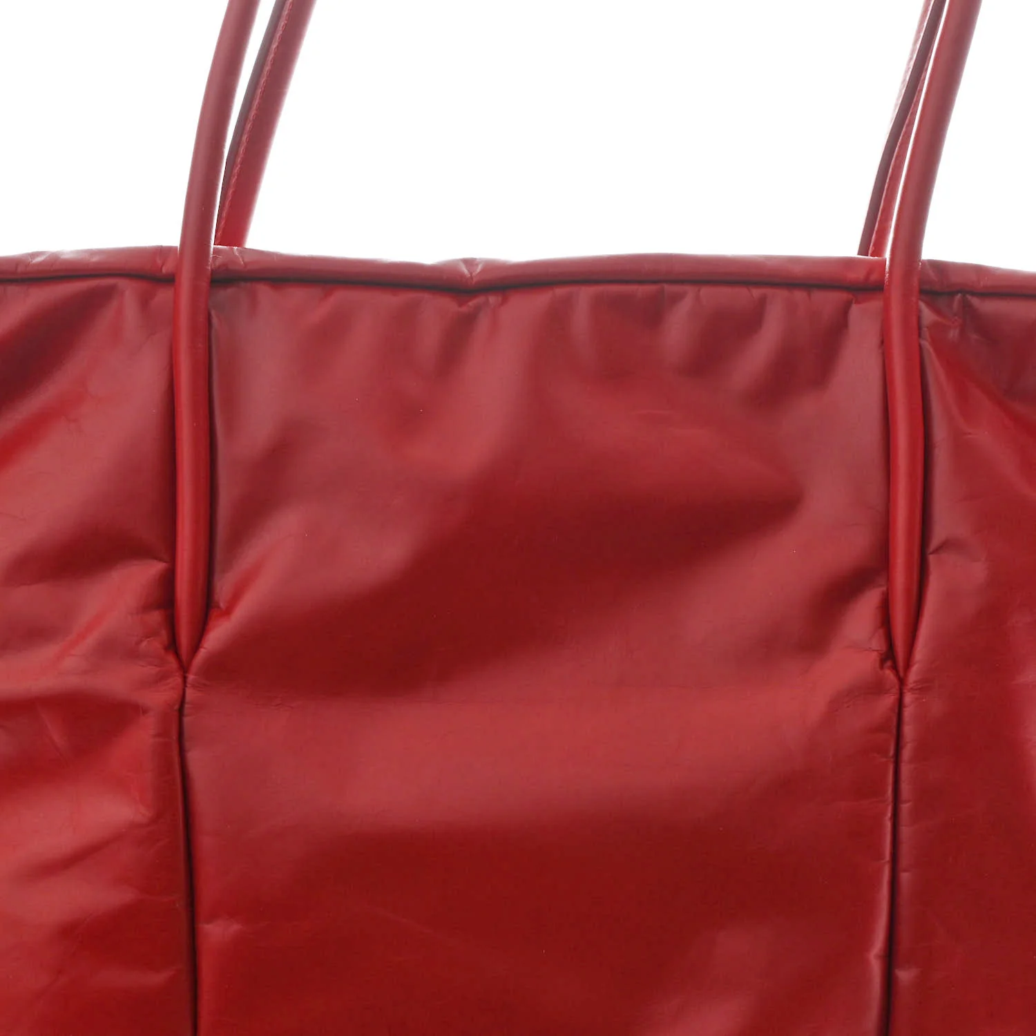 Calfskin Polly Tote Red - Top Club