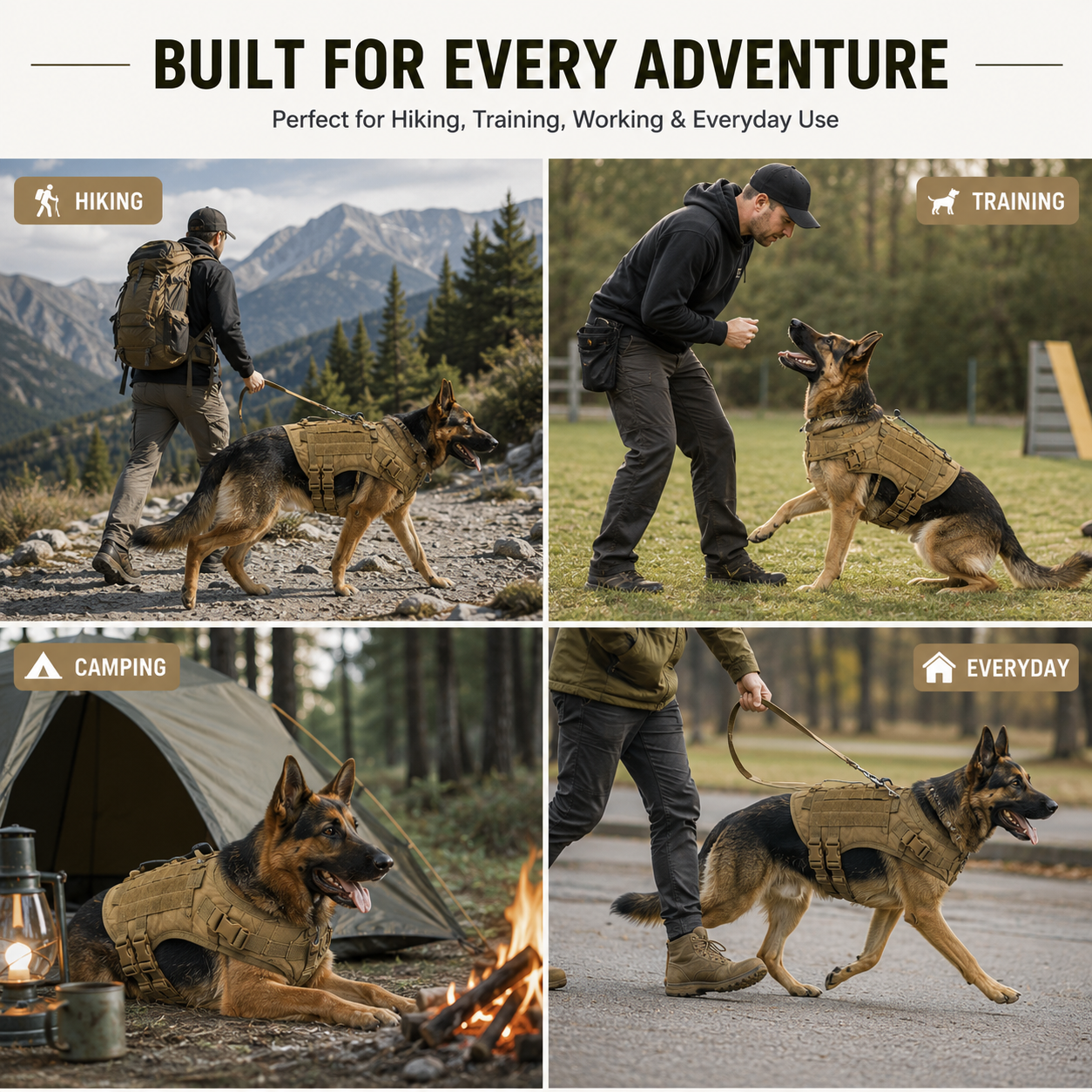 TIVANOVAS Tactical Dog Harness