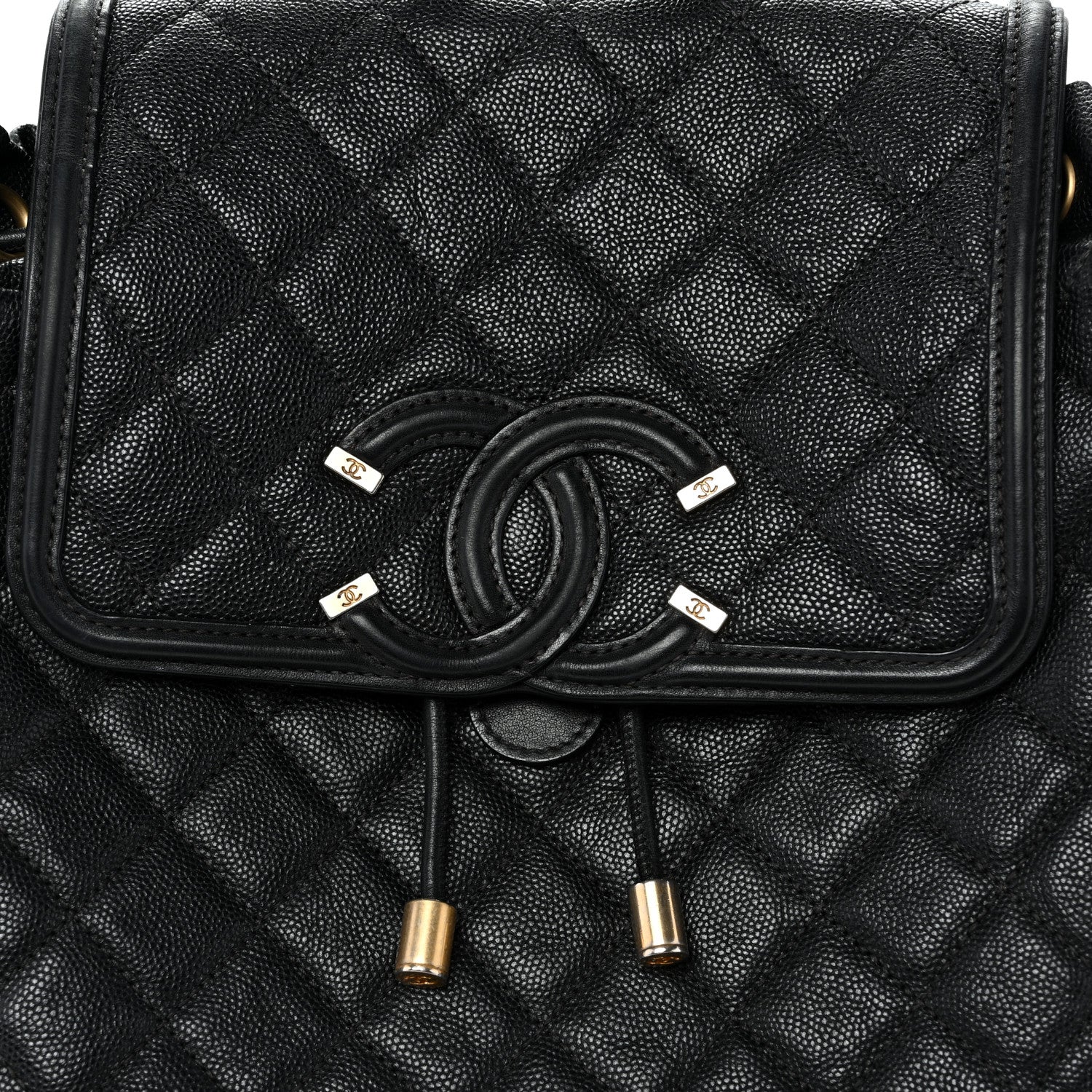 Caviar Quilted Small Filigree Backpack Black - Top Club
