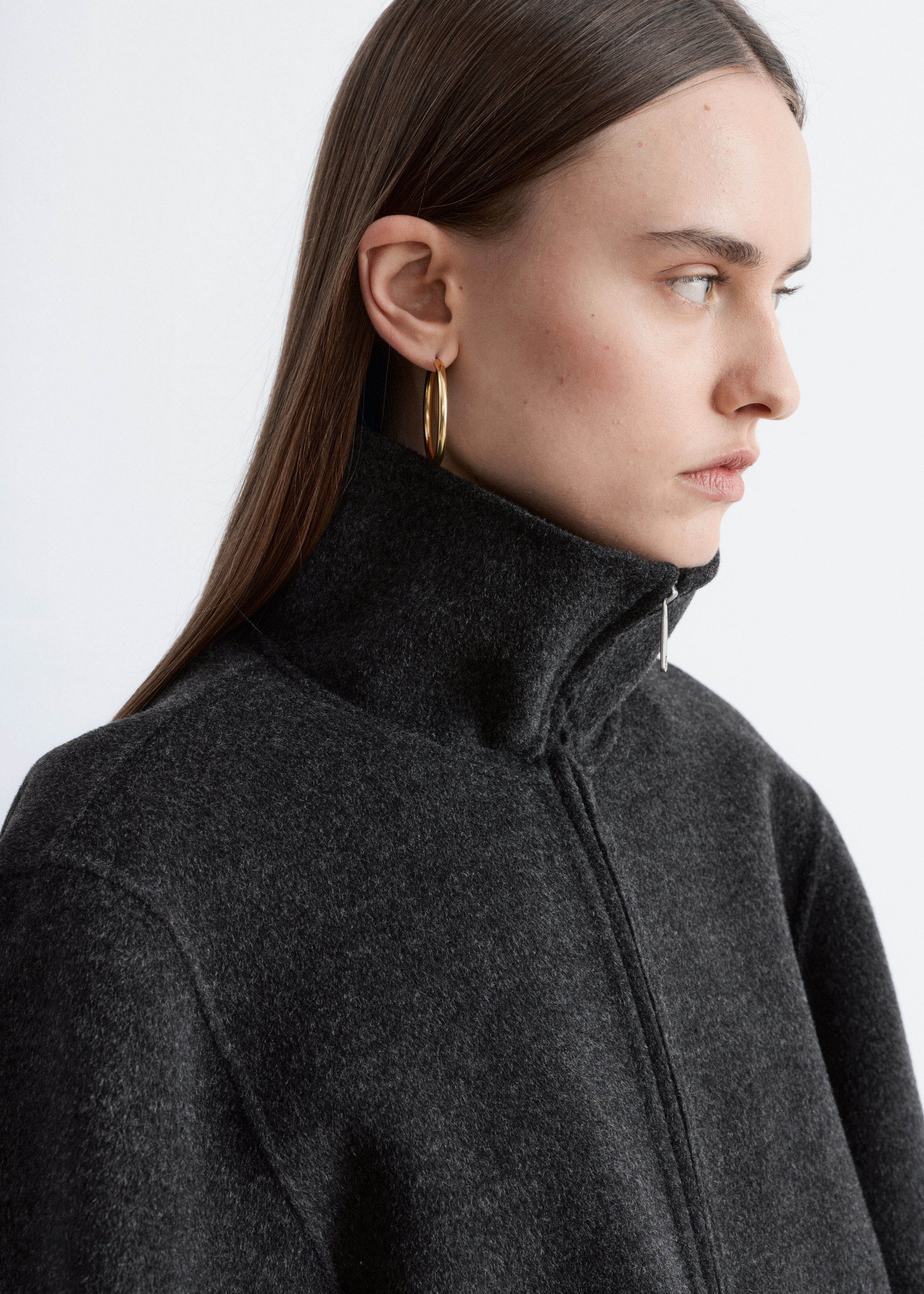 & Other Stories ZIP-UP WOOL JACKET
