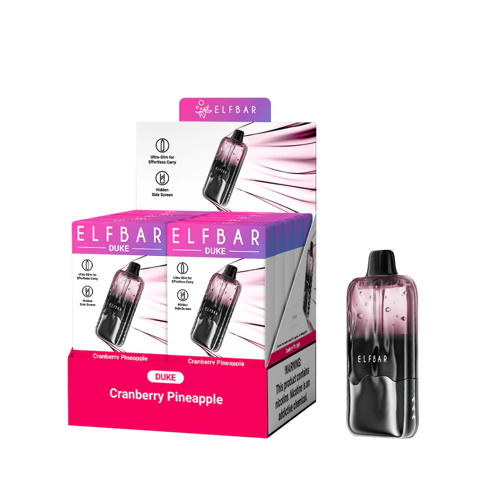 ELFBAR DUKE Rechargeable Disposable Vape (All Flavours)