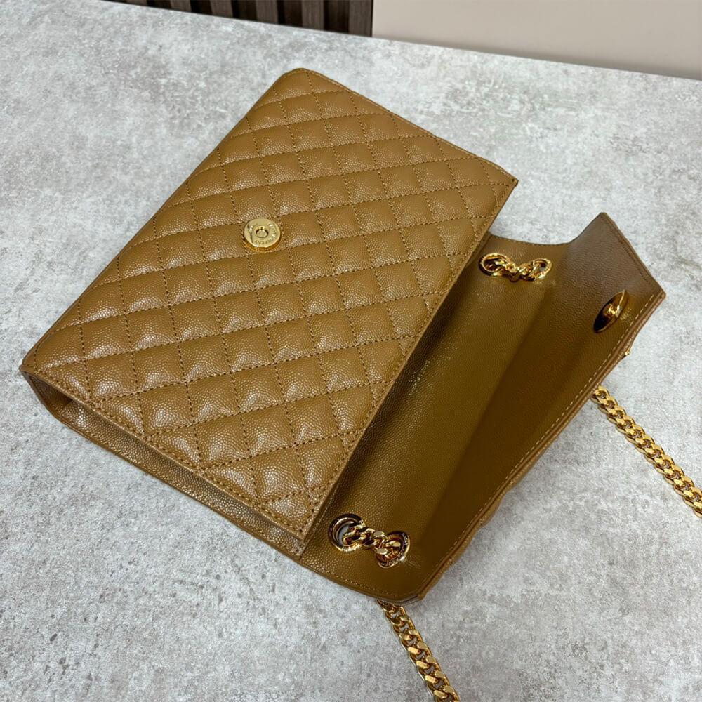 YSL envelope medium in grained leather - Top Club
