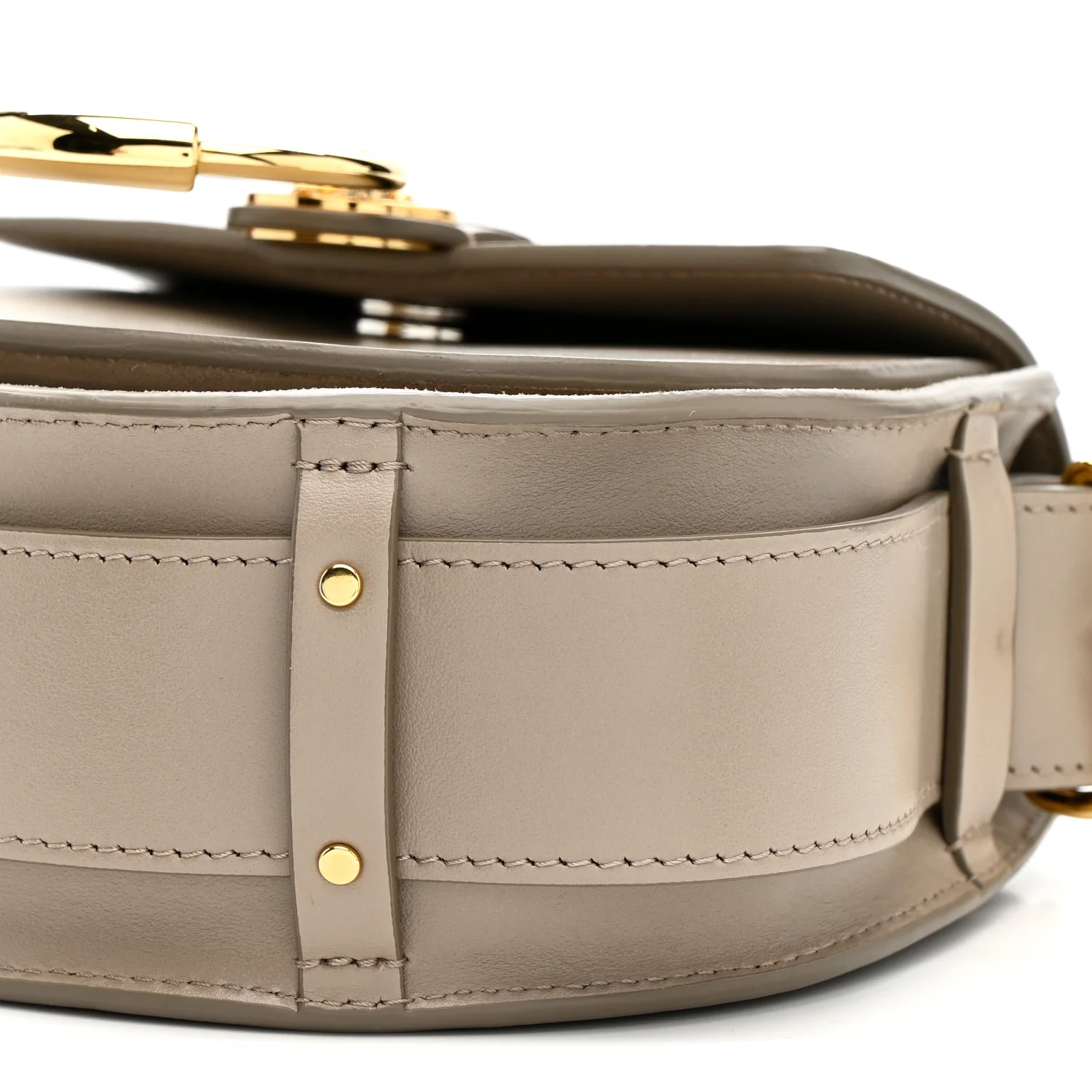 Calfskin Small Tess Bag Motty Grey - Top Club