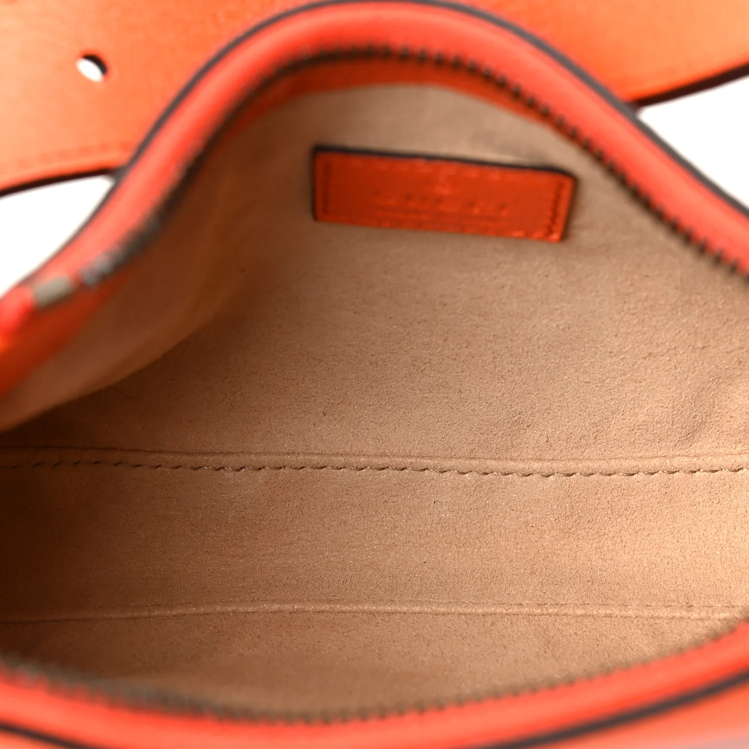 Goatskin Mini Aphrodite Shoulder Bag Orange - Top Club