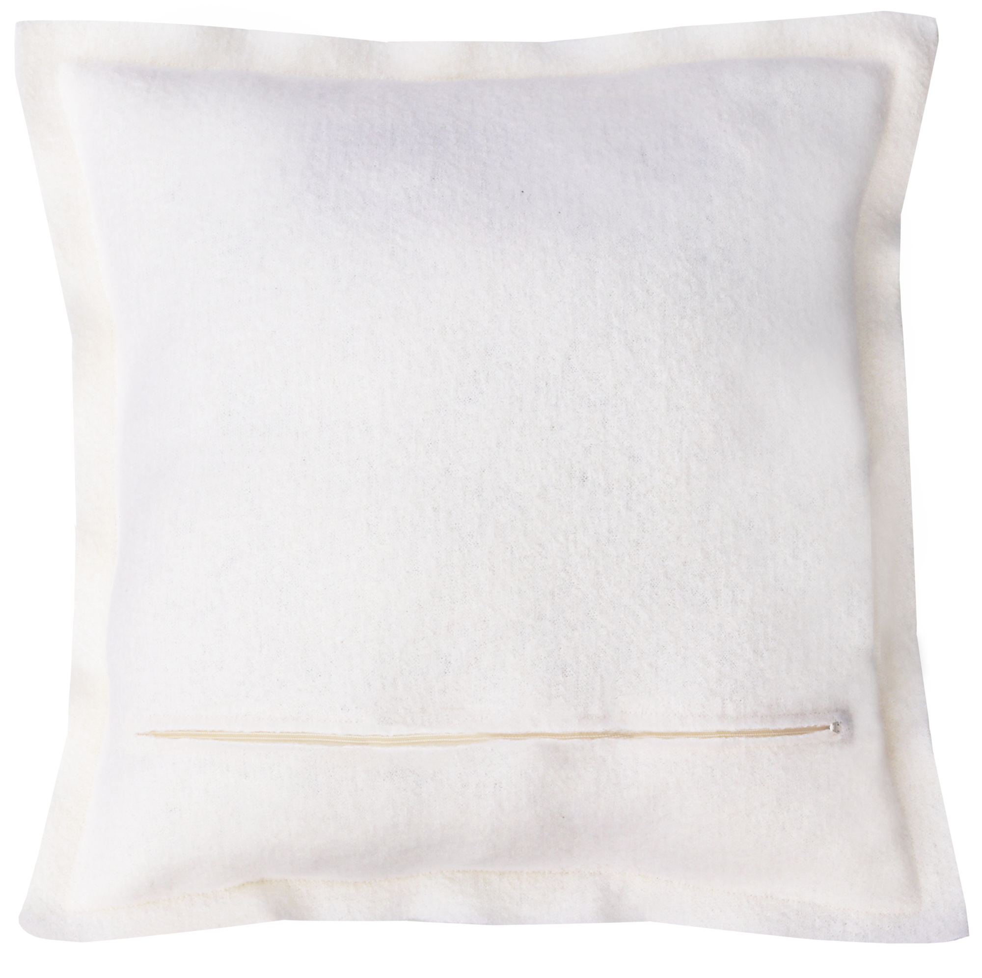 kussen boiled wool ecru 48x48cm