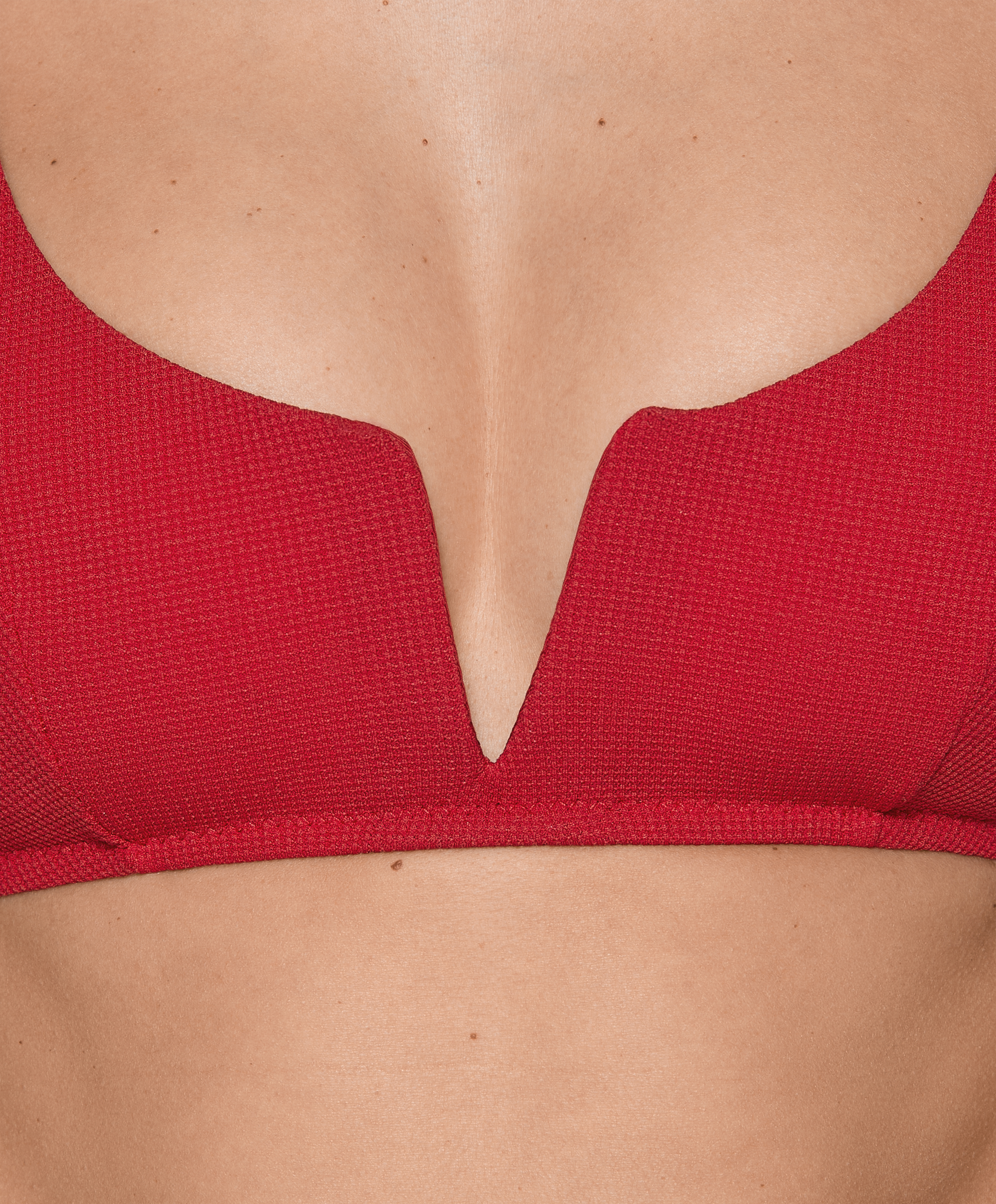 OYSHO Piqué halterneck bikini top