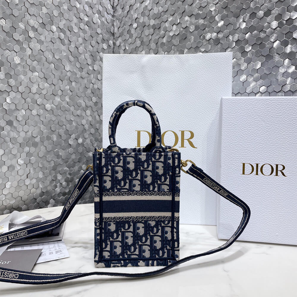 MINI DIOR BOOK TOTE PHONE BAG - Top Club