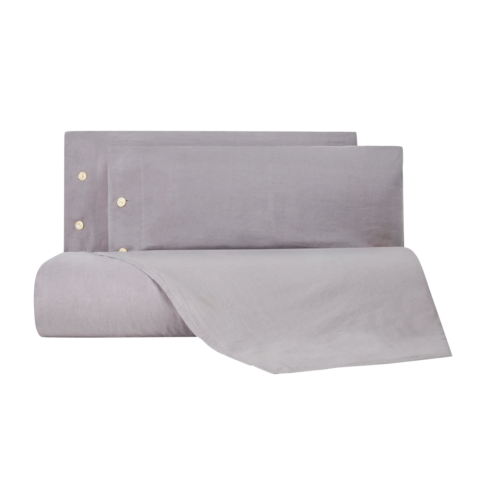 Copripiumino Con Federe In Misto Lino Violino 55X55 Antracite Bellora