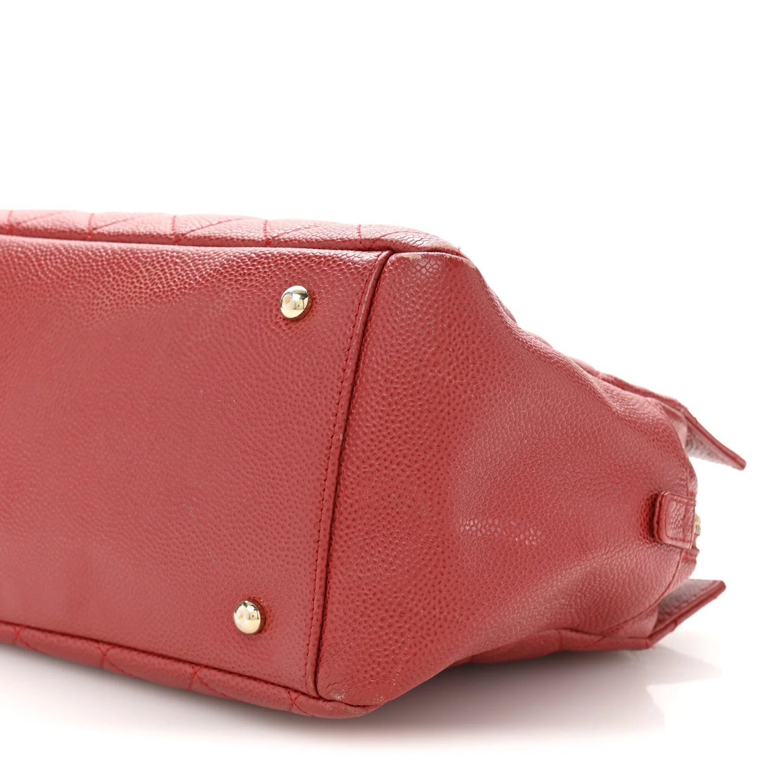 Caviar Quilted Petit Timeless Shopping Tote PTT Red - Top Club
