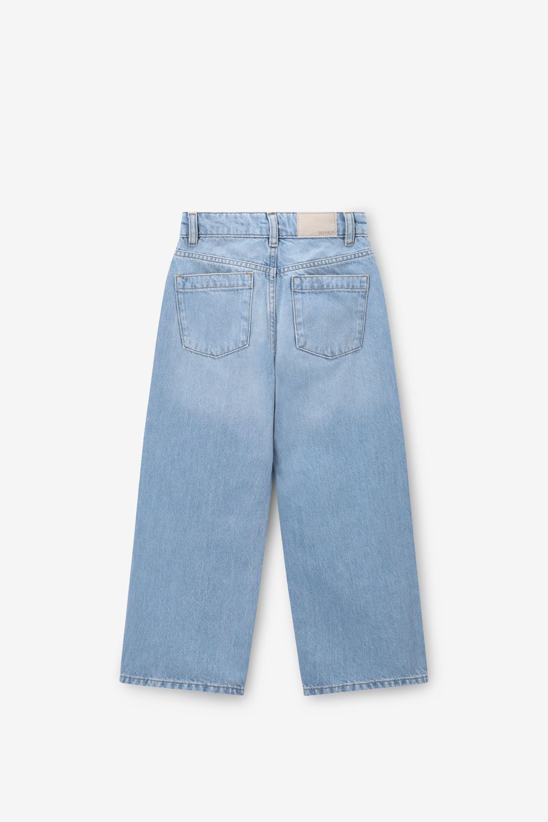 Lichtblauwe high waist barrel jeans