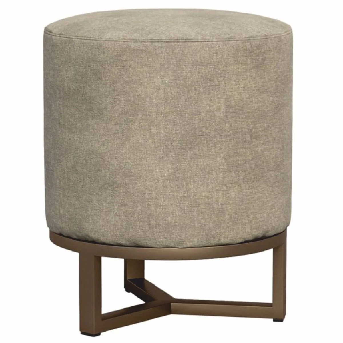 Luxury stool gray / brown Ø 40 x H. 50 cm - luxury furniture