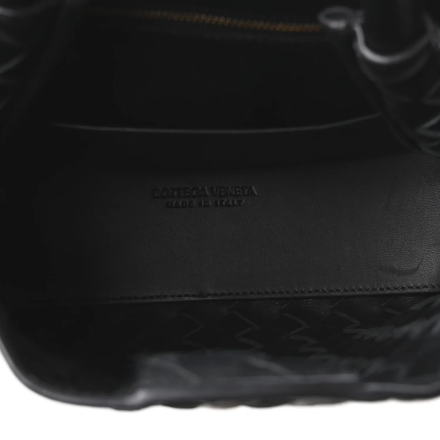 Nappa Intrecciato Small Andiamo Shoulder Bag Black - Top Club