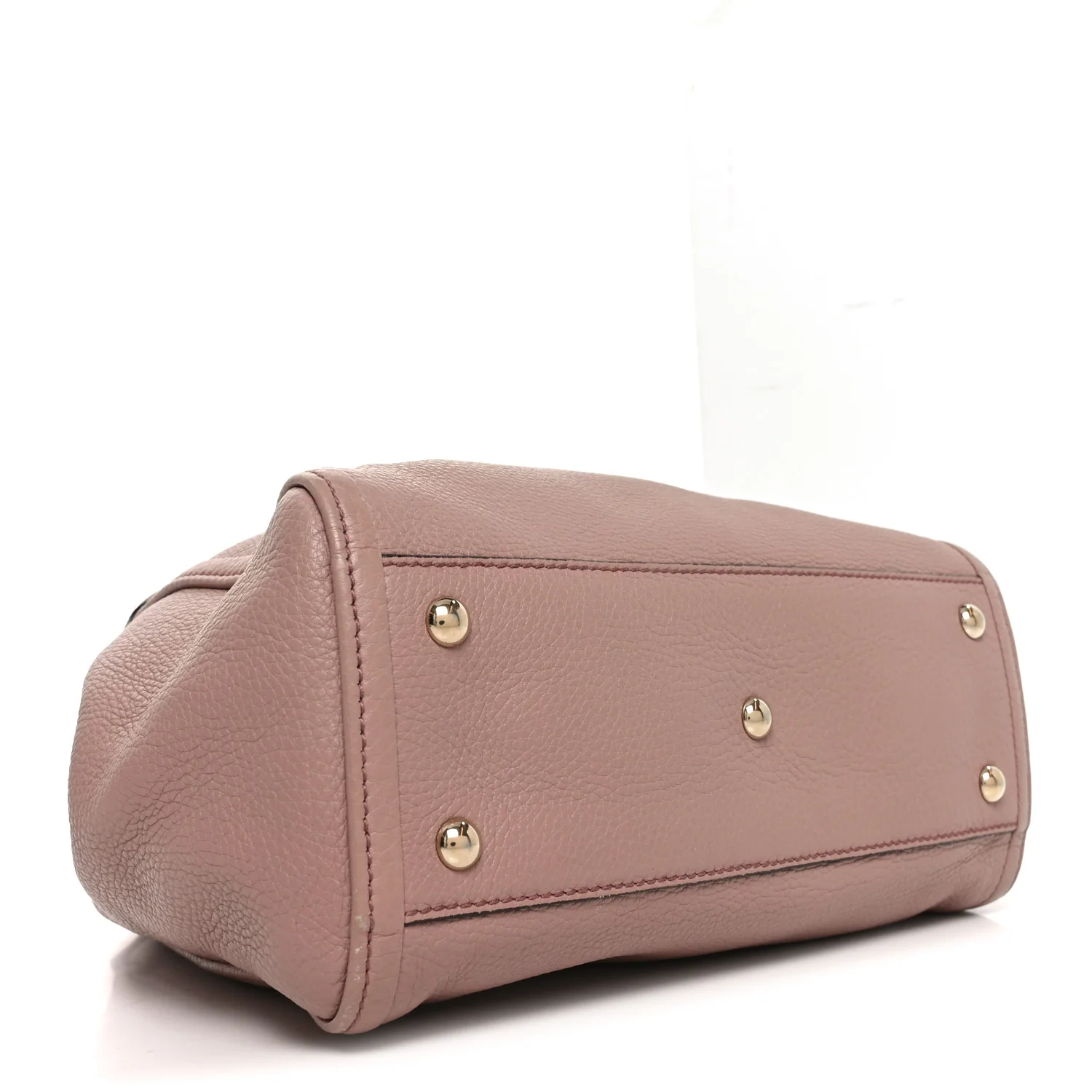 Pebbled Calfskin Small Soho Shoulder Bag Light Pink - Top Club