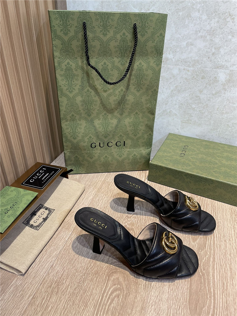 gucci gg high heel slippers sandals - Sneaker Replica Workshop