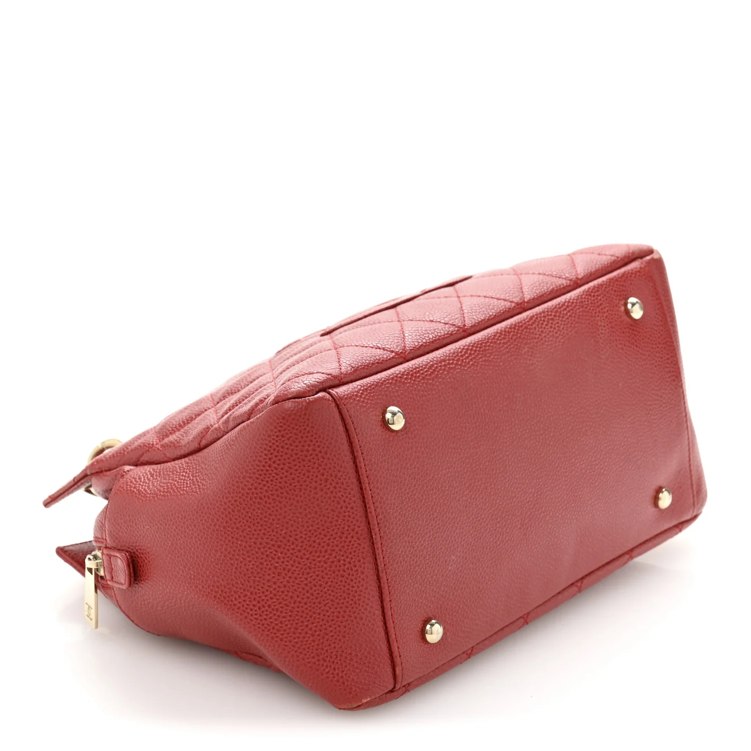 Caviar Quilted Petit Timeless Shopping Tote PTT Red - Top Club