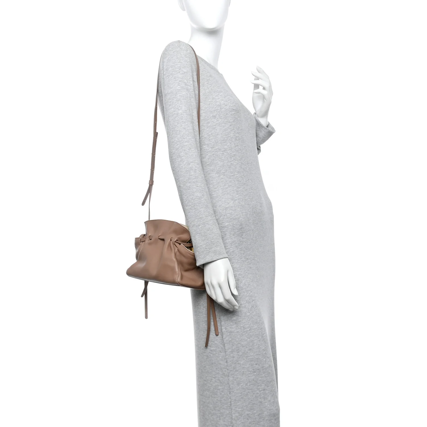 Lambskin Mini Protea Bag Biscotto