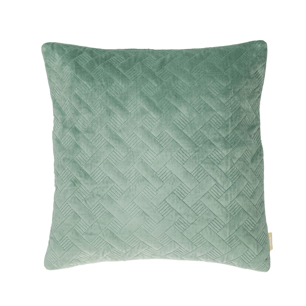 Kussen velours Grids seablue