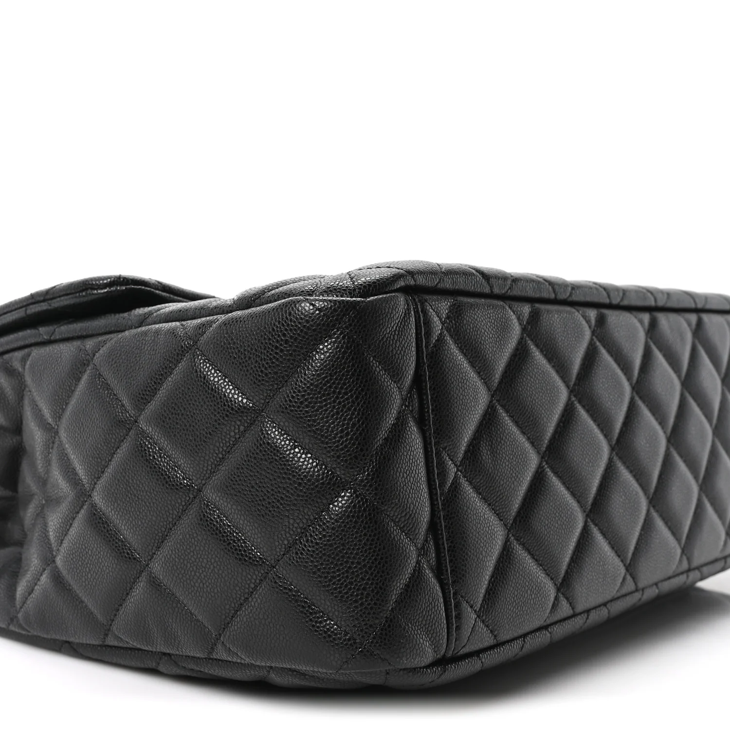 Caviar Quilted XXL Travel Flap Bag Black - Top Club