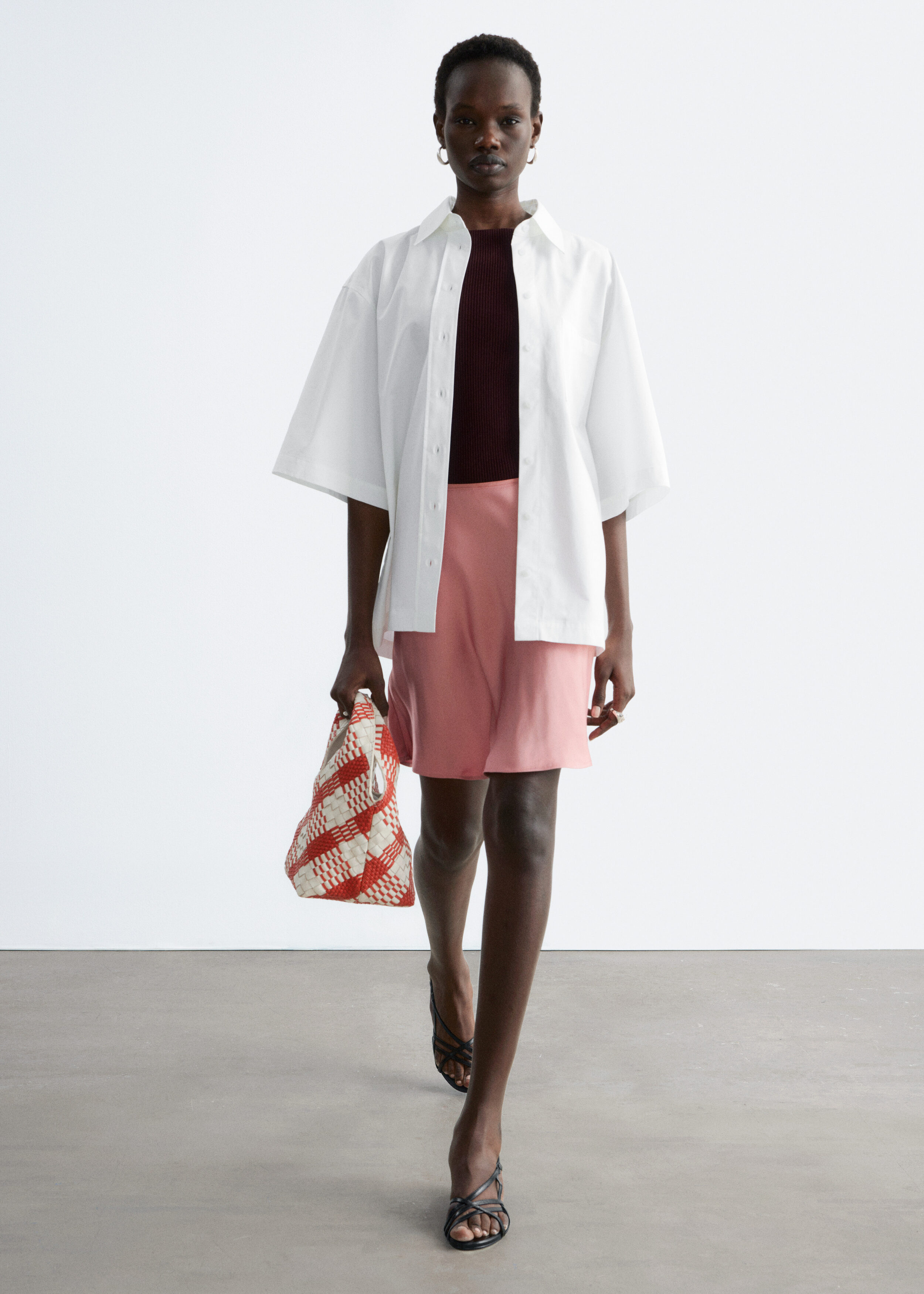 & Other Stories BIAS-CUT VISCOSE MINI SKIRT