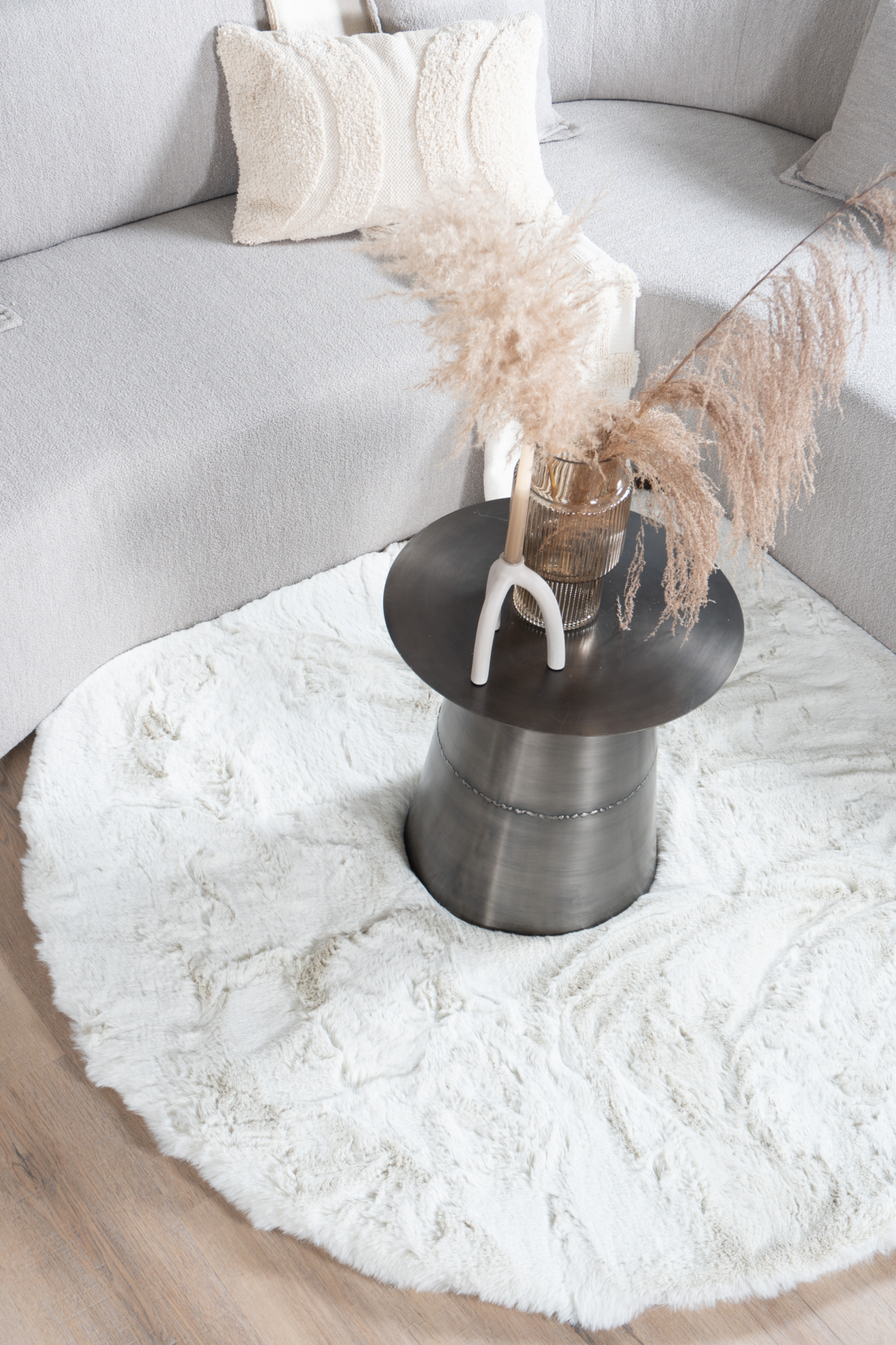 Vloerkleed Morbido Beige ø160 cm