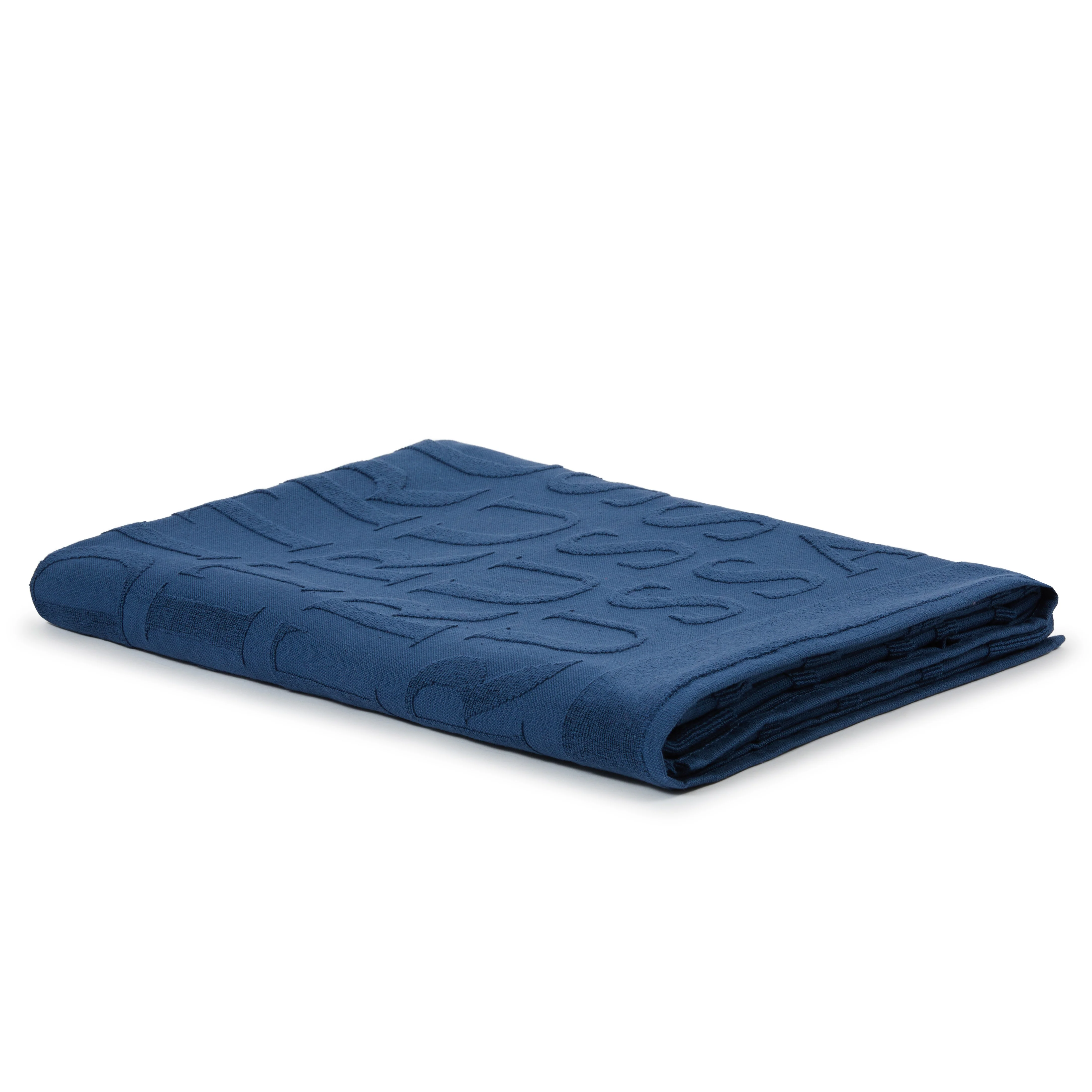 Telo Mare In Spugna Surface Beach 95X180 Blue Trussardi