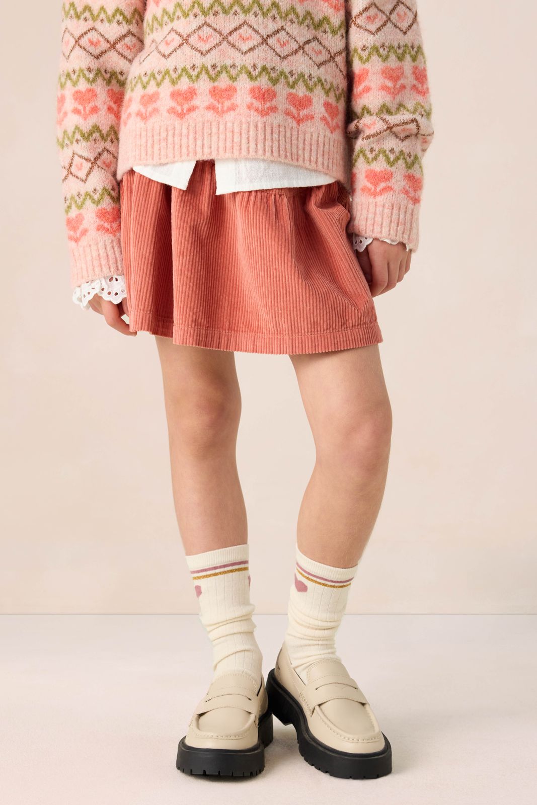 Witte sokken met hartje