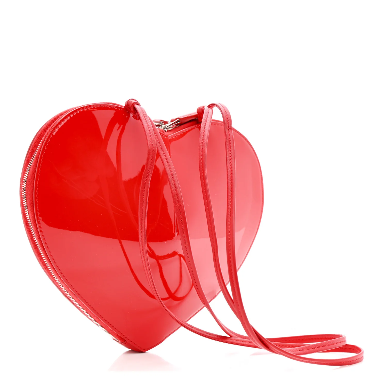 Patent Calfskin Le Coeur Bag Rouge Vermillon - Top Club