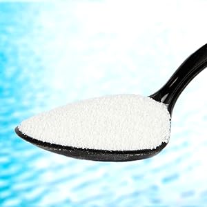 The Rx Clear Granular requires a dosage of only 1 ounce per 5.000 gallons of pool water daily
