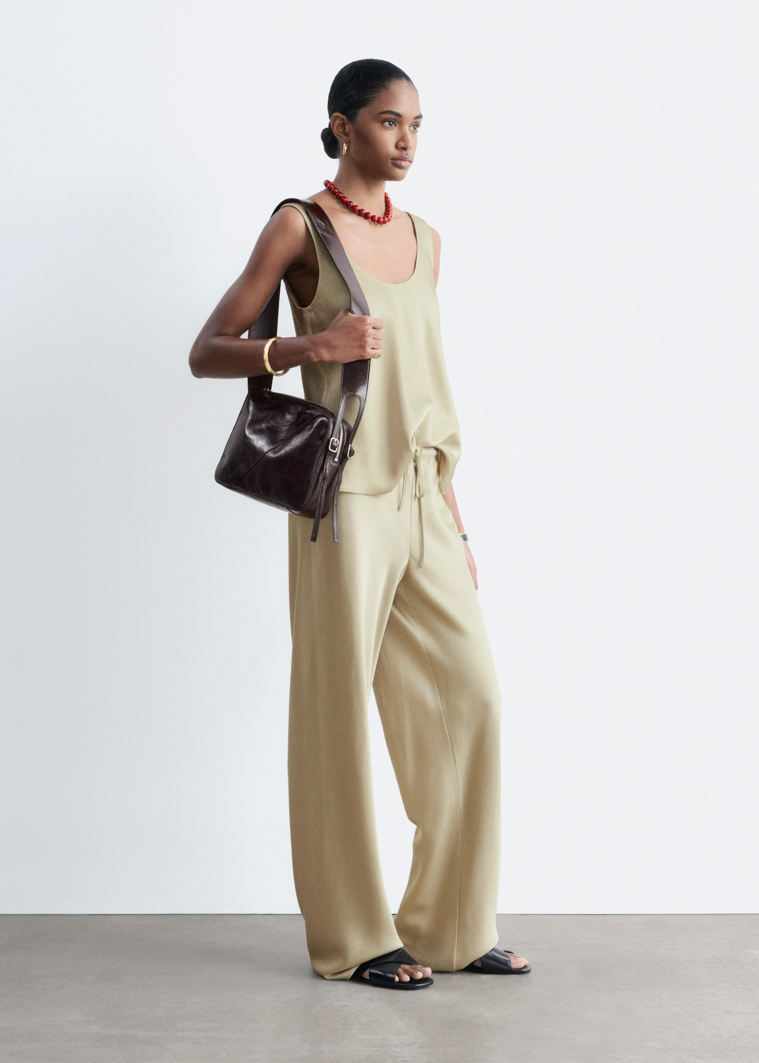 & Other Stories DRAWSTRING TWILL TROUSERS